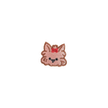 Dog with red ribbon 2.4*2.2cm