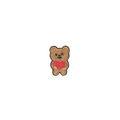 Teddy Bear 3.5*2.1cm