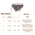 Pawfect in Plaids Reversible Bandana (Orange Blue)
