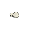 White Cat 5.5*3.5cm