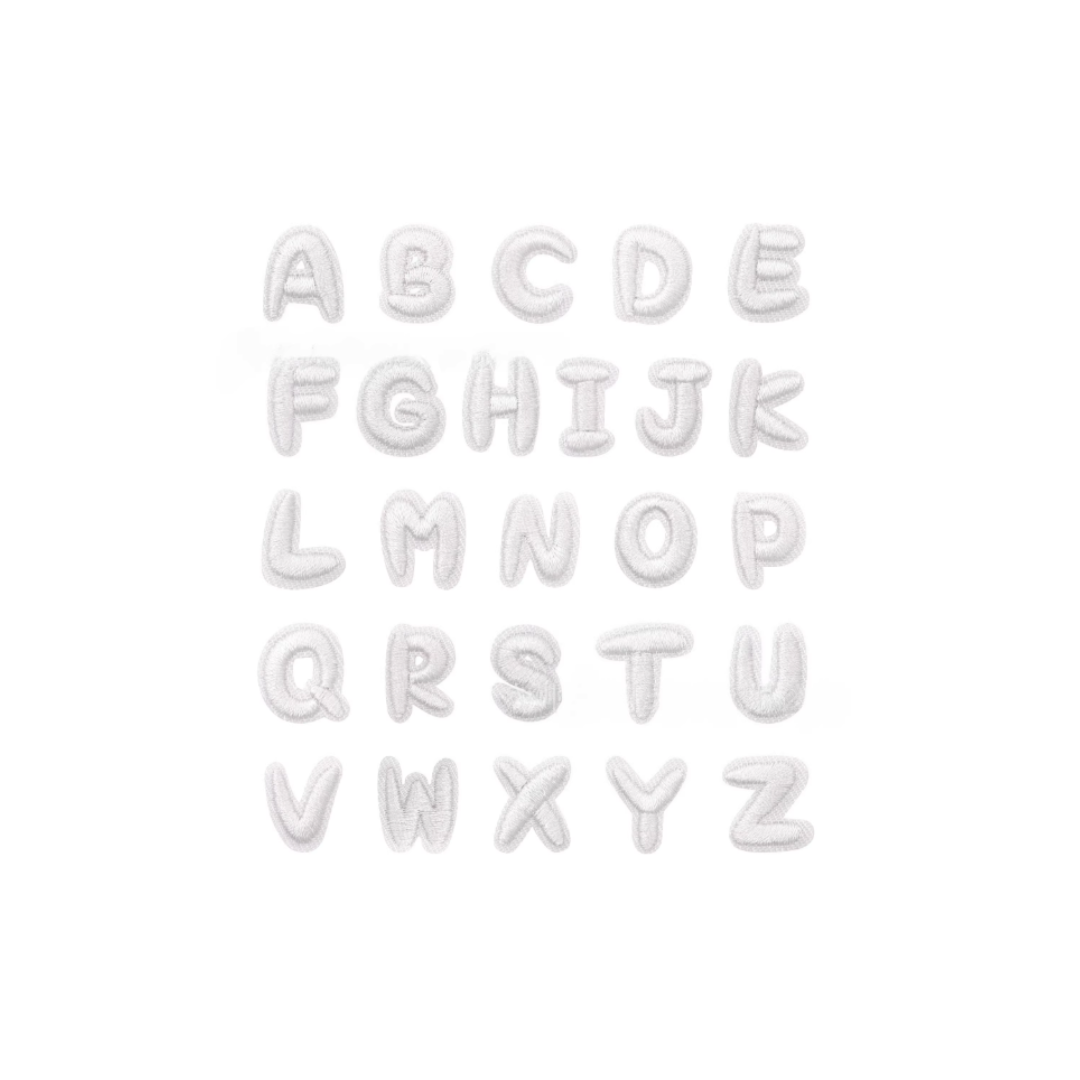 White Alphabets (M)
