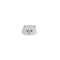 Grumpy White Kitty Cat 2.5*1.7cm