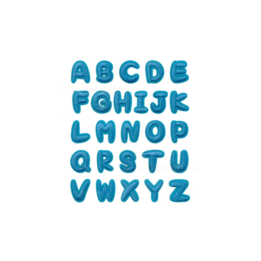 Blue Alphabets (1 piece) 1.5*1.5cm~
