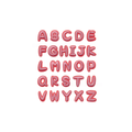 Pink Alphabets (1 piece) 1.5*1.5cm~