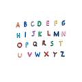 Colourful Alphabets (1 piece) 1cm~