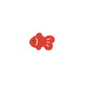 Big Red Fish 4*3cm