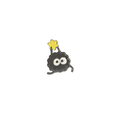 Soot Sprite with Yellow Star 4.5*3.5cm