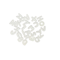 White Alphabets (S)
