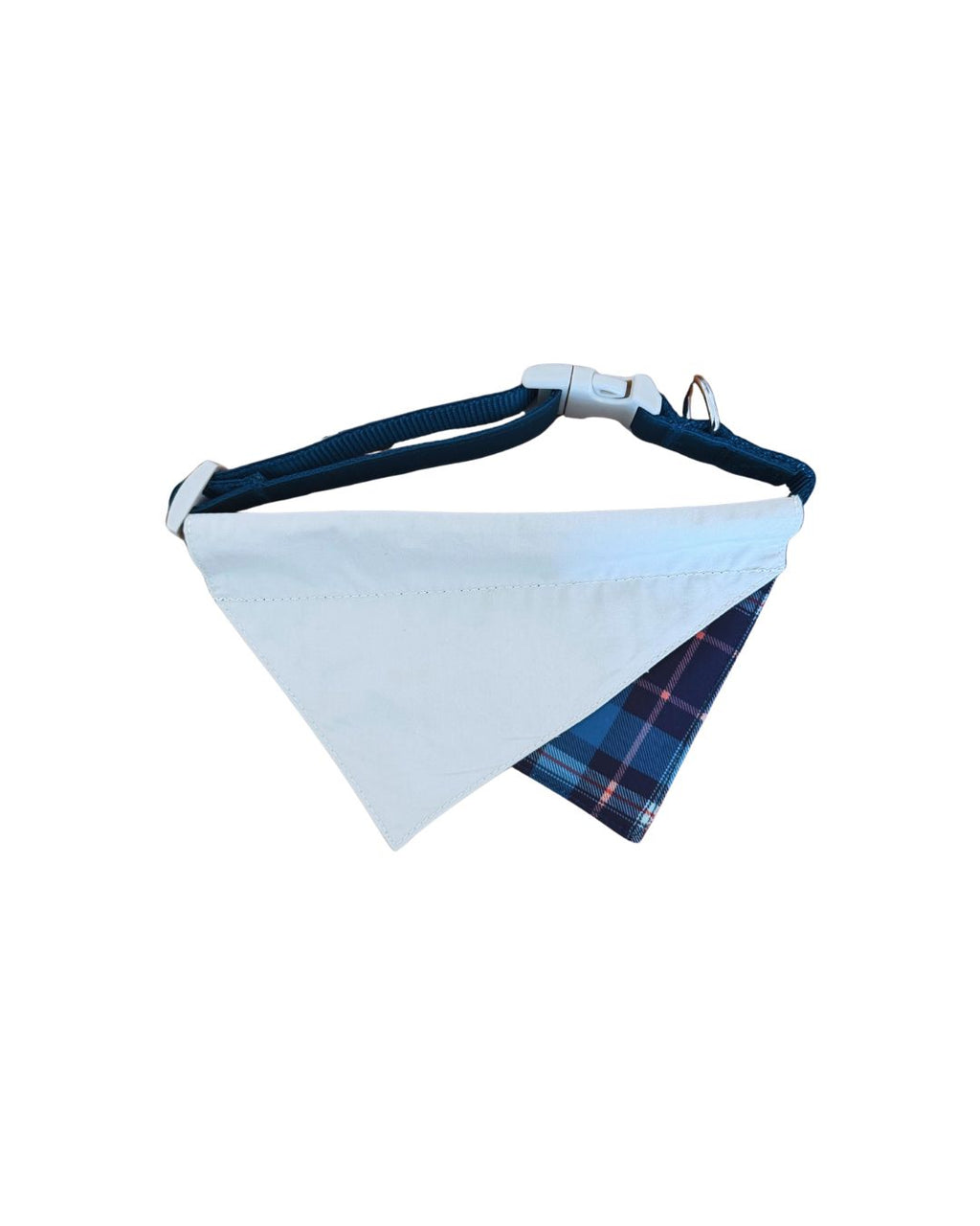 Pawfect in Plaids Reversible Bandana (Blue Grey)