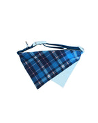 Pawfect in Plaids Reversible Bandana (Blue Grey)
