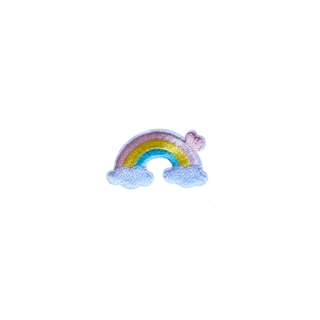 Rainbow on Clouds with Heart 3*2cm