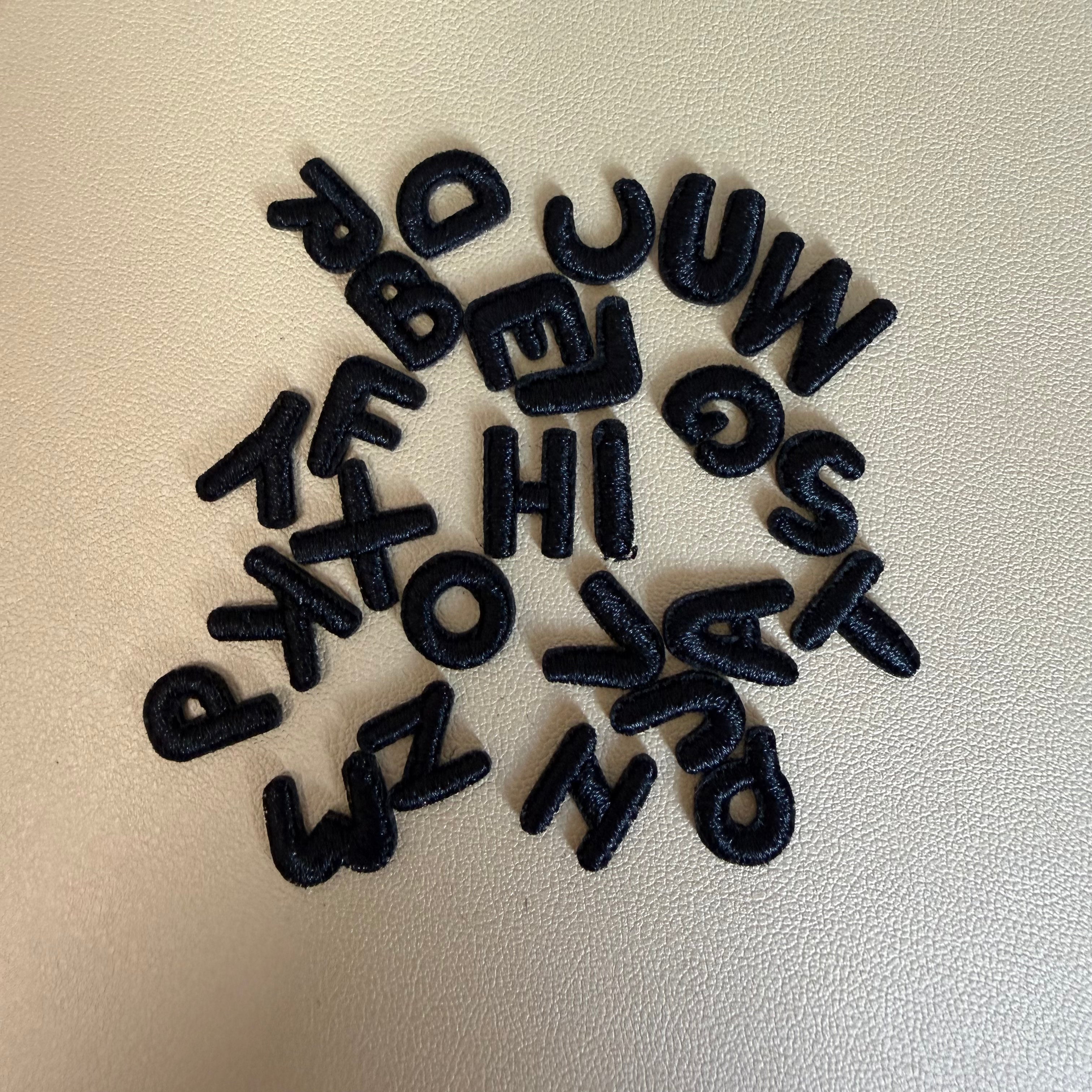 Black Alphabets 1cm