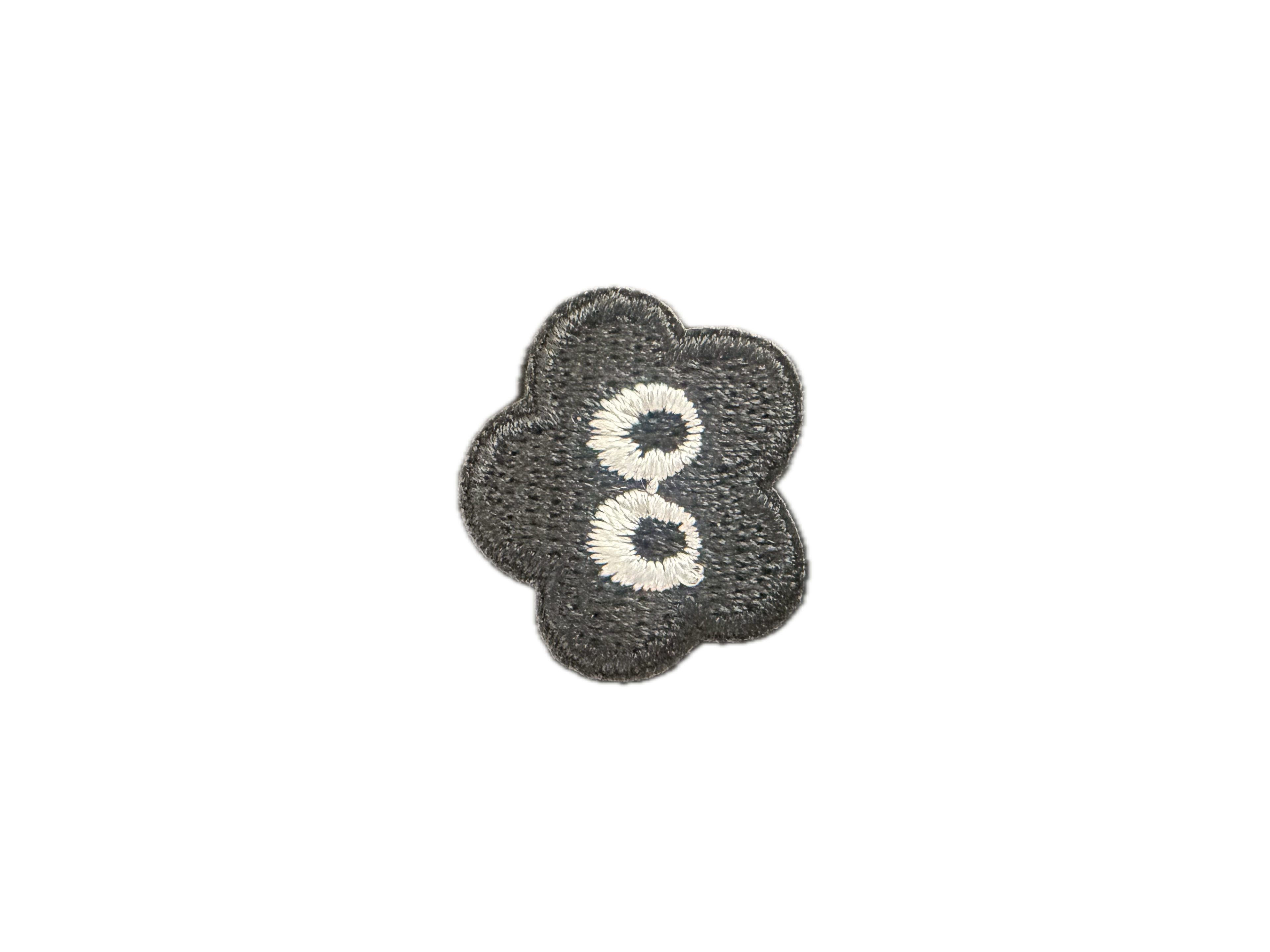 Black Flower with Eyes 2.1*1.9cm