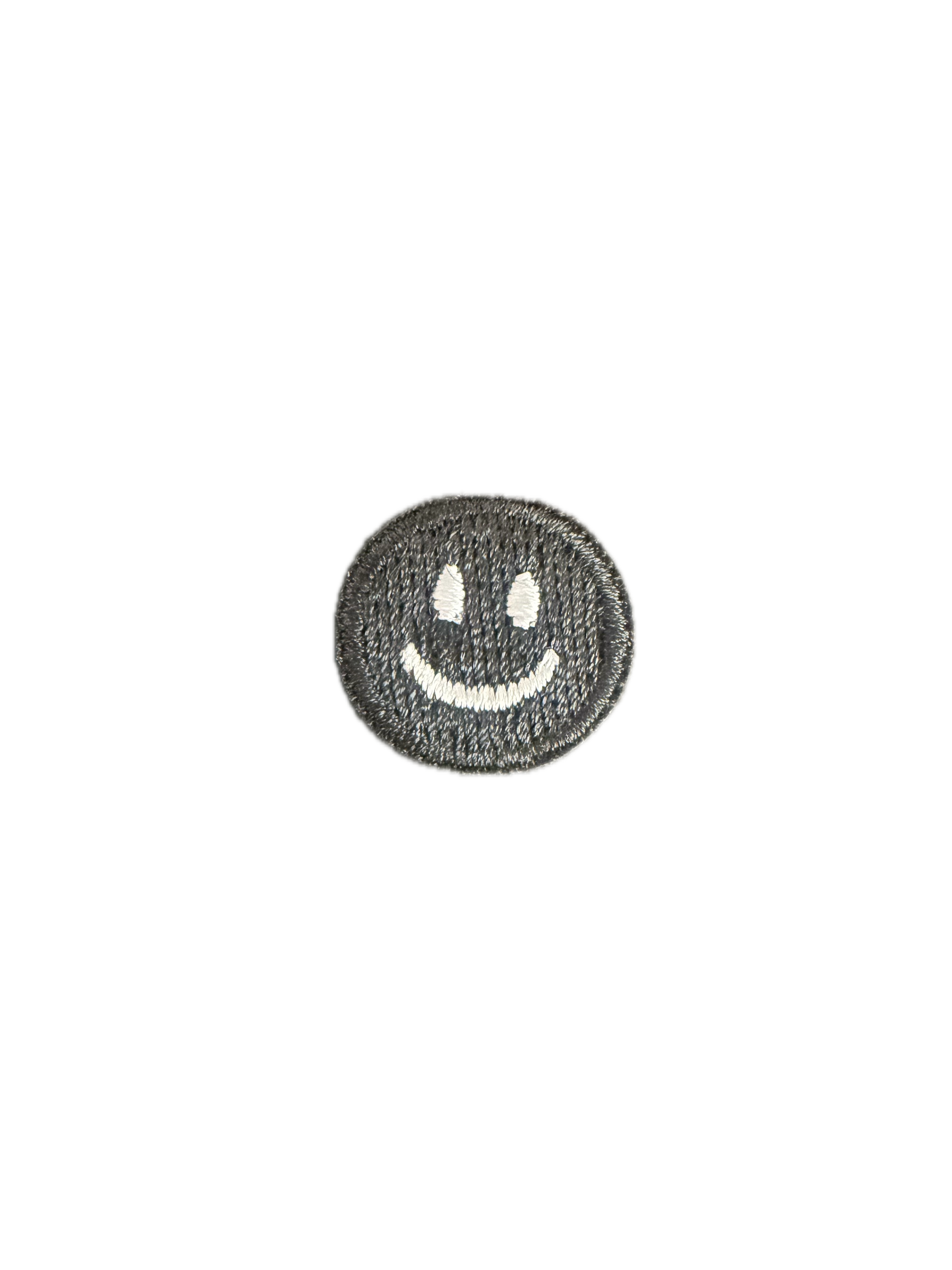 Black White Smiley Face 1.8cm