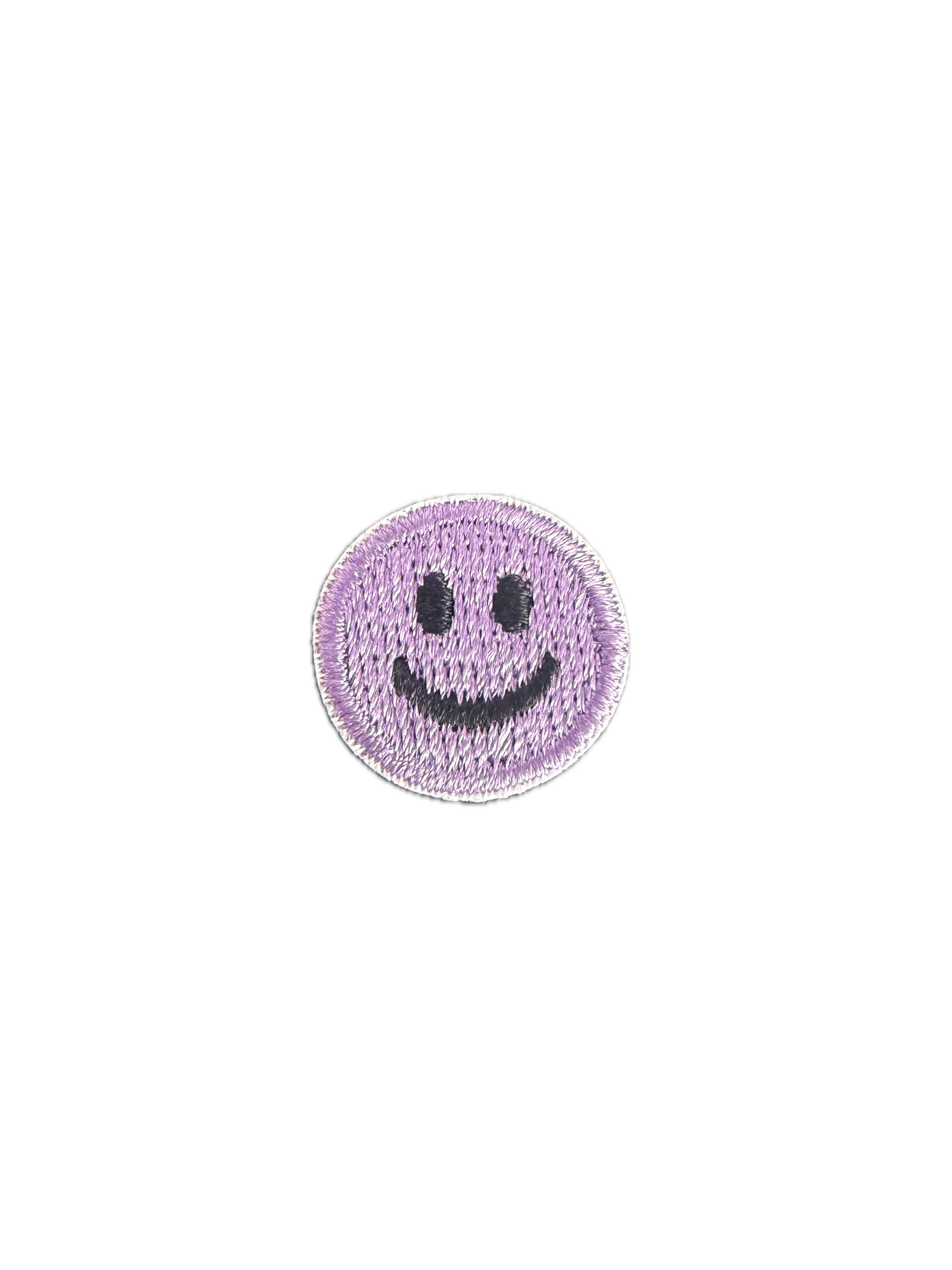 Purple Black Smiley Face 1.8cm