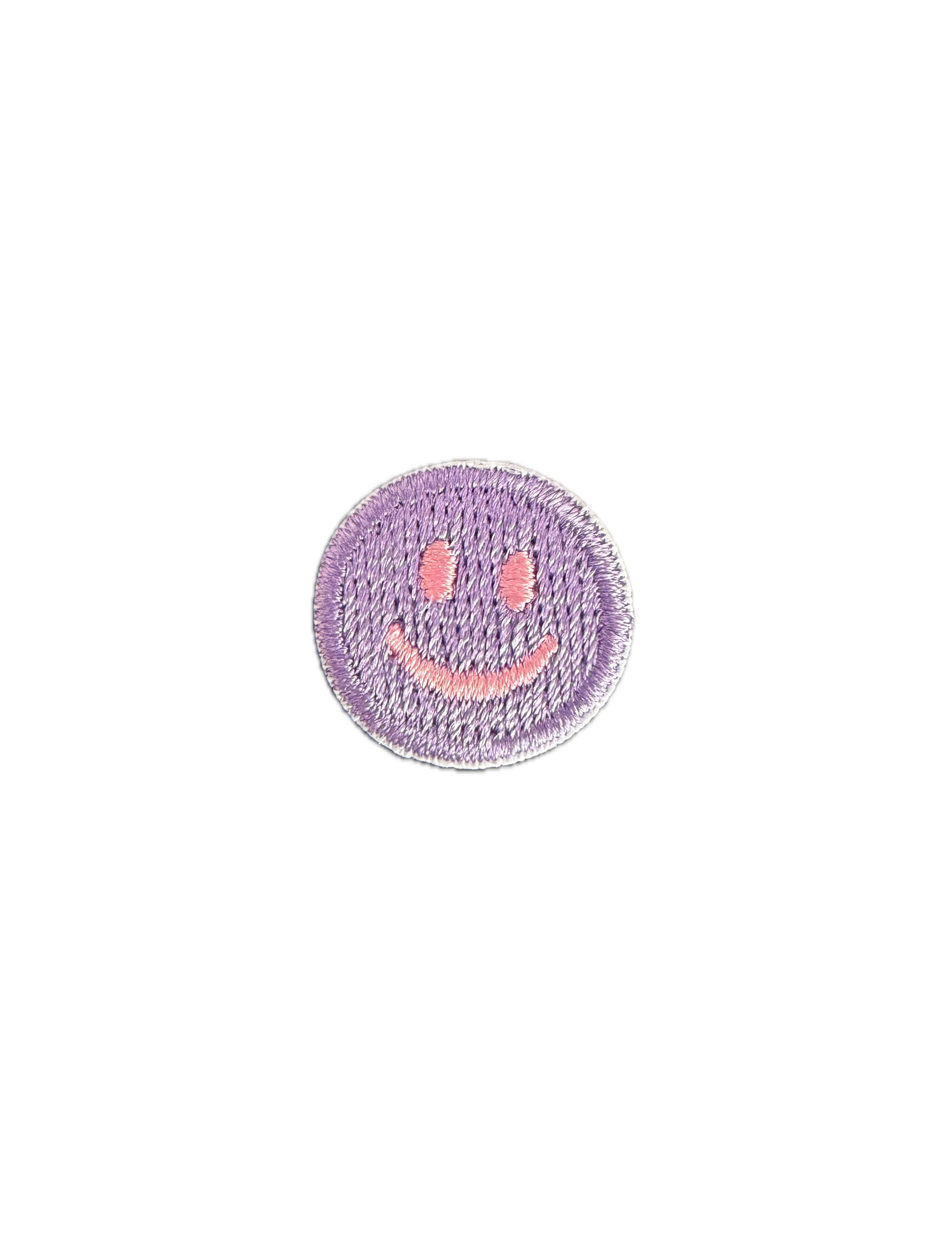 Purple Pink Smiley Face 1.8cm