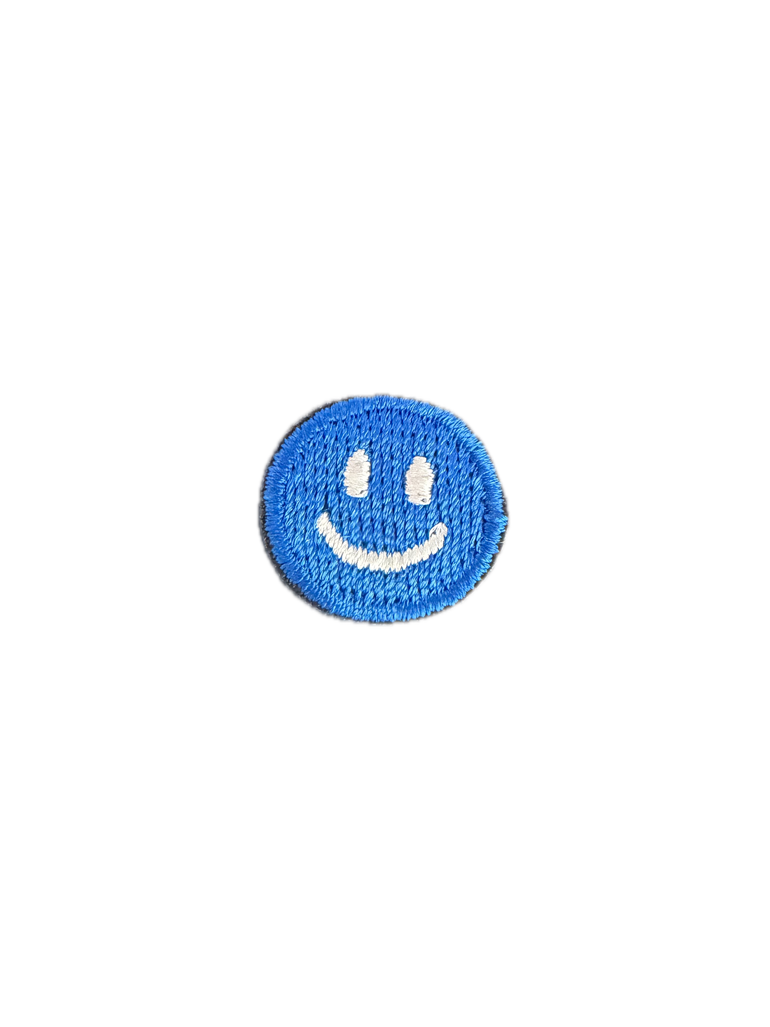 Blue White Smiley Face 1.8cm